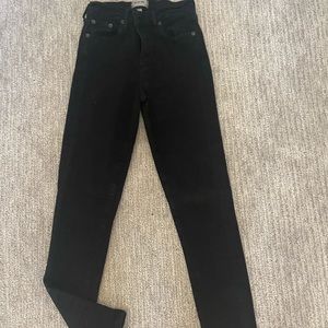 Agolde black skinny jeans